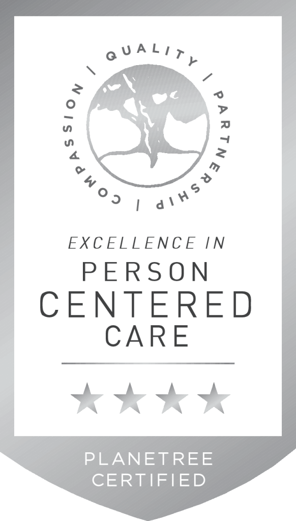 Planetree badge: Expertise in person centered care